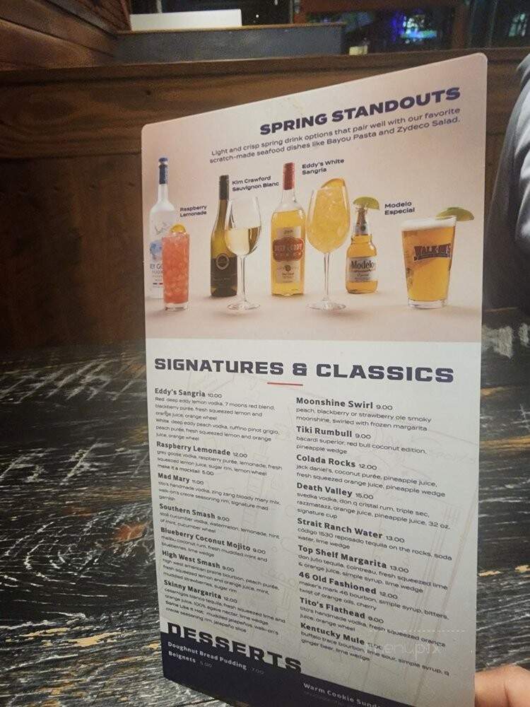 Walk-On's Sports Bistreaux - Chattanooga, TN menu_pic