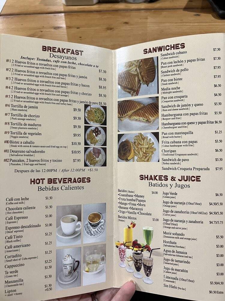 Abuela's Cafe Latin American Cuisine and Pupuseria - Union City, NJ menu_pic