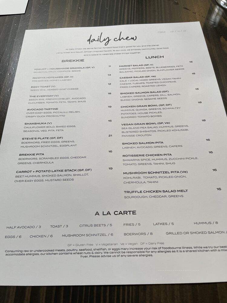 Daily Chew - Atlanta, GA menu_pic