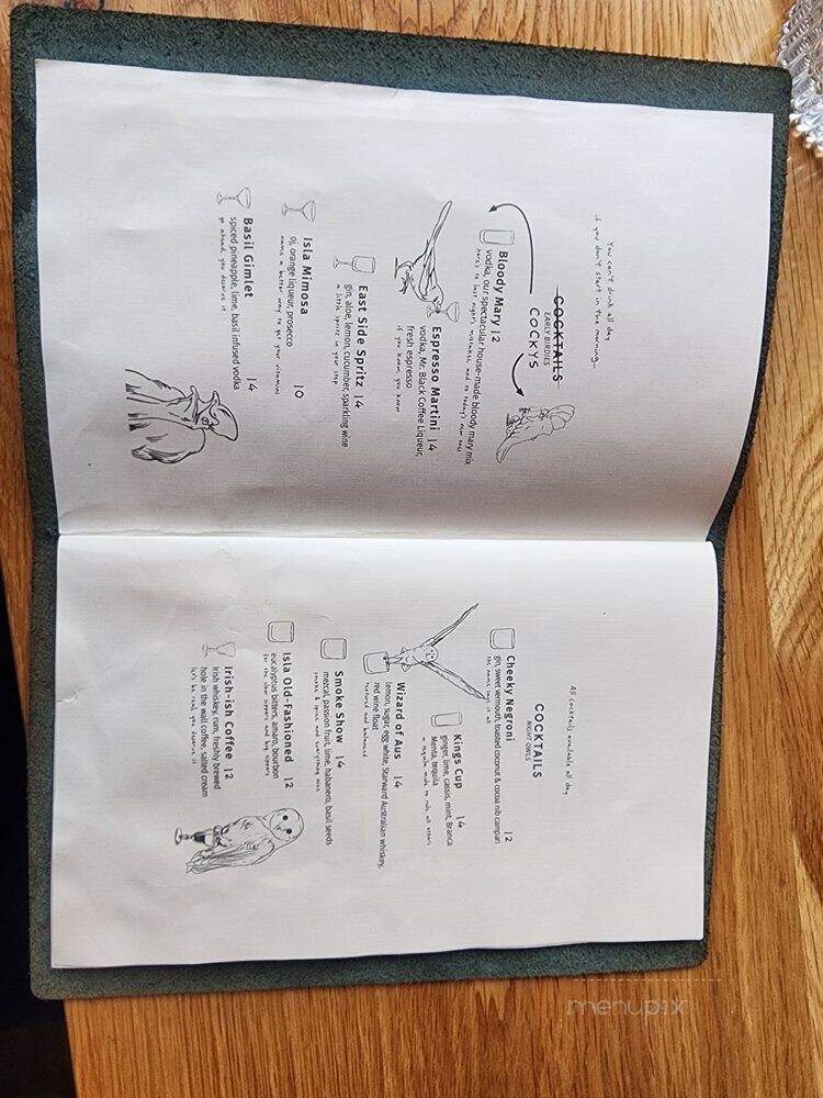 Isla & Co - Brooklyn, NY menu_pic