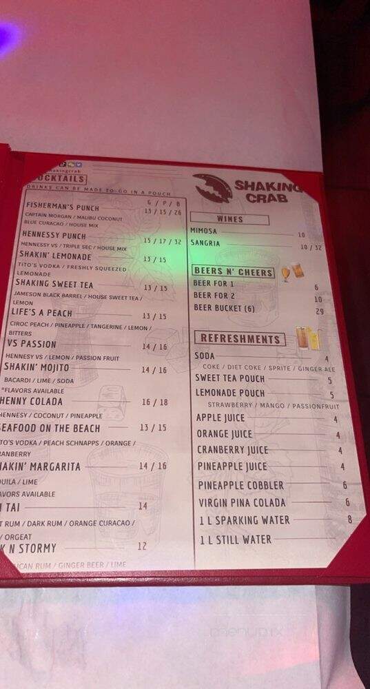 Shaking Crab - New York, NY menu_pic