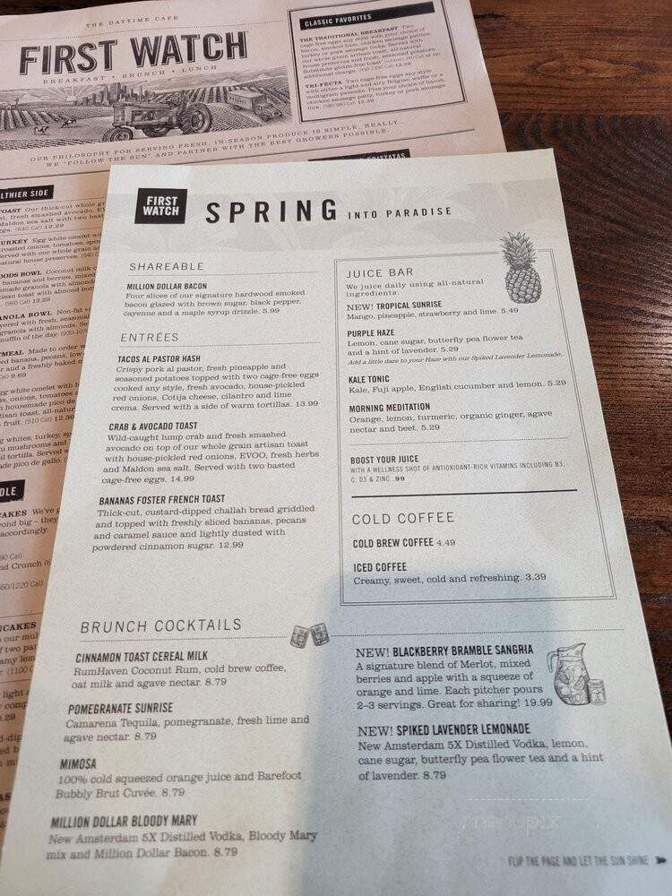First Watch - Durham, NC menu_pic