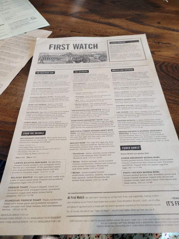 First Watch - Durham, NC menu_pic
