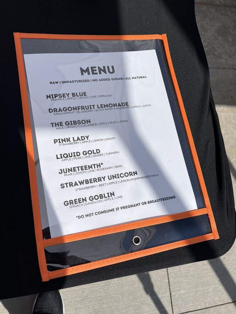 1:11 Juice Bar - Pittsburgh, PA menu_pic