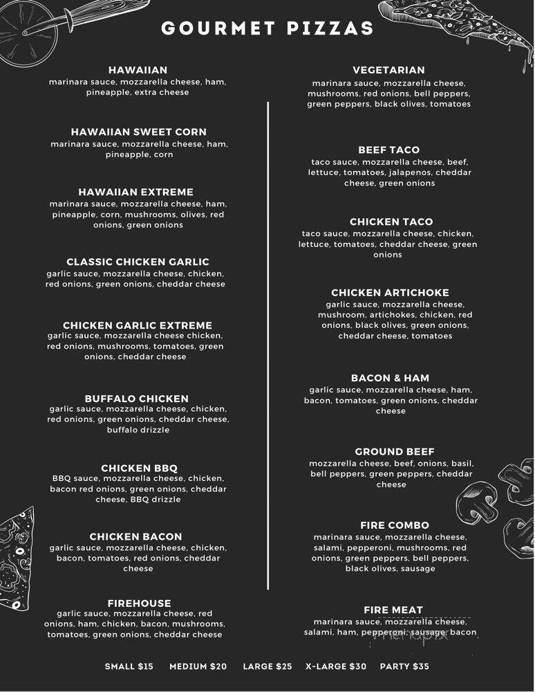 Firehouse Pizza - Roseville, CA menu_pic