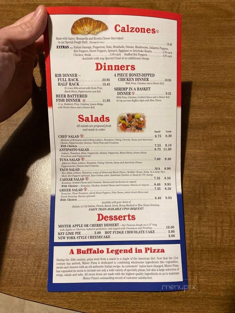 Mister Pizza - Amherst, NY menu_pic
