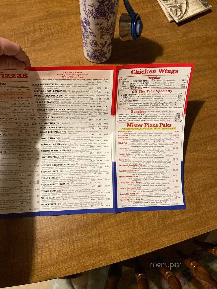 Mister Pizza - Amherst, NY menu_pic