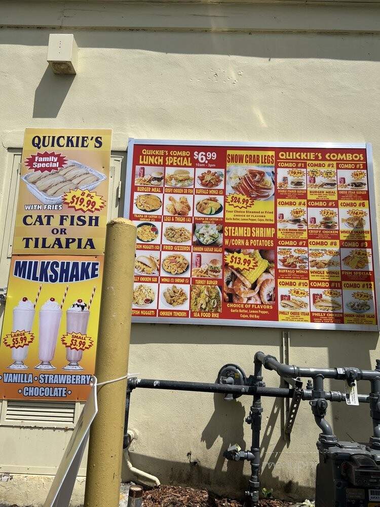Quickie's Burgers, Wings, and Seafood - Margate, FL menu_pic