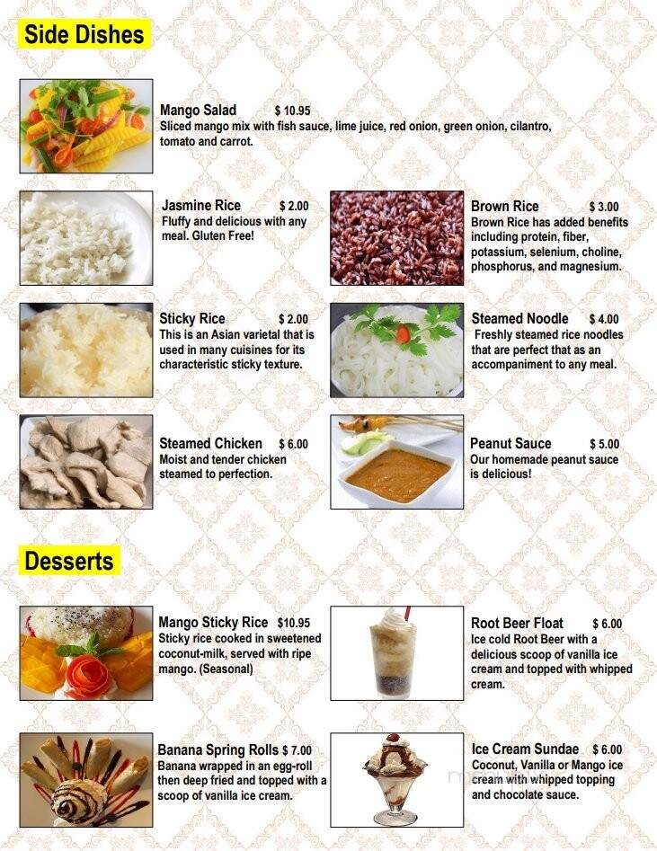 See Fah Thai Cuisine - Renton, WA menu_pic
