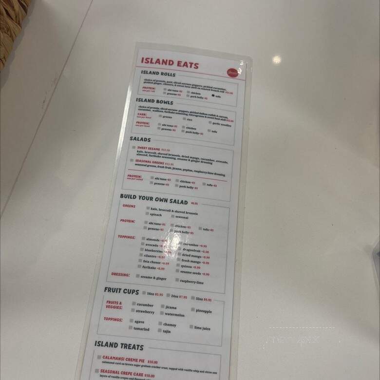 Guava Island Eats - Walnut Creek, CA menu_pic