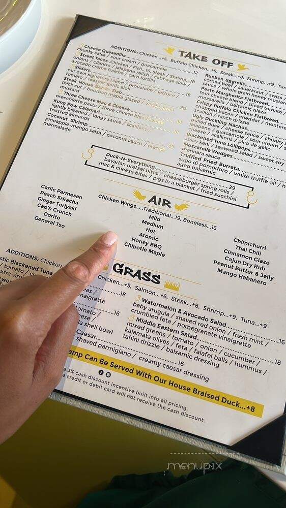 The Ugly Duckling - Rockville Centre, NY menu_pic