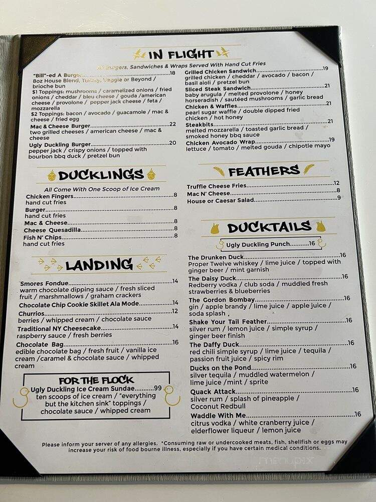 The Ugly Duckling - Rockville Centre, NY menu_pic