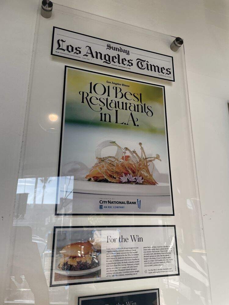 For the Win - Glendale, CA menu_pic