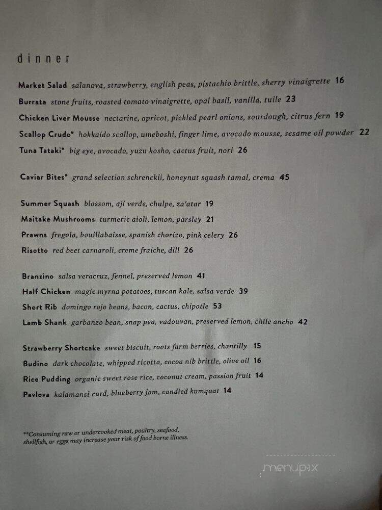 Asterid - Los Angeles, CA menu_pic