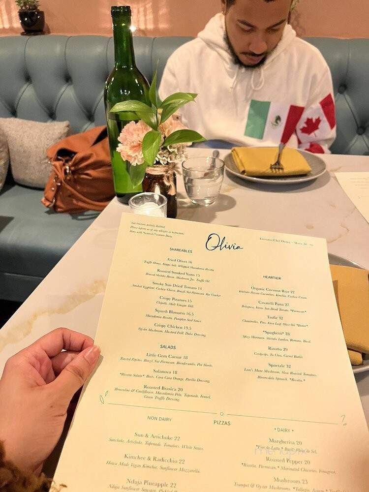 Olivia - Los Angeles, CA menu_pic