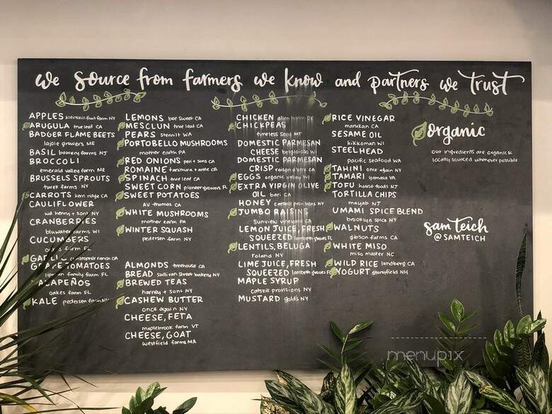 Sweetgreen - New York, NY menu_pic
