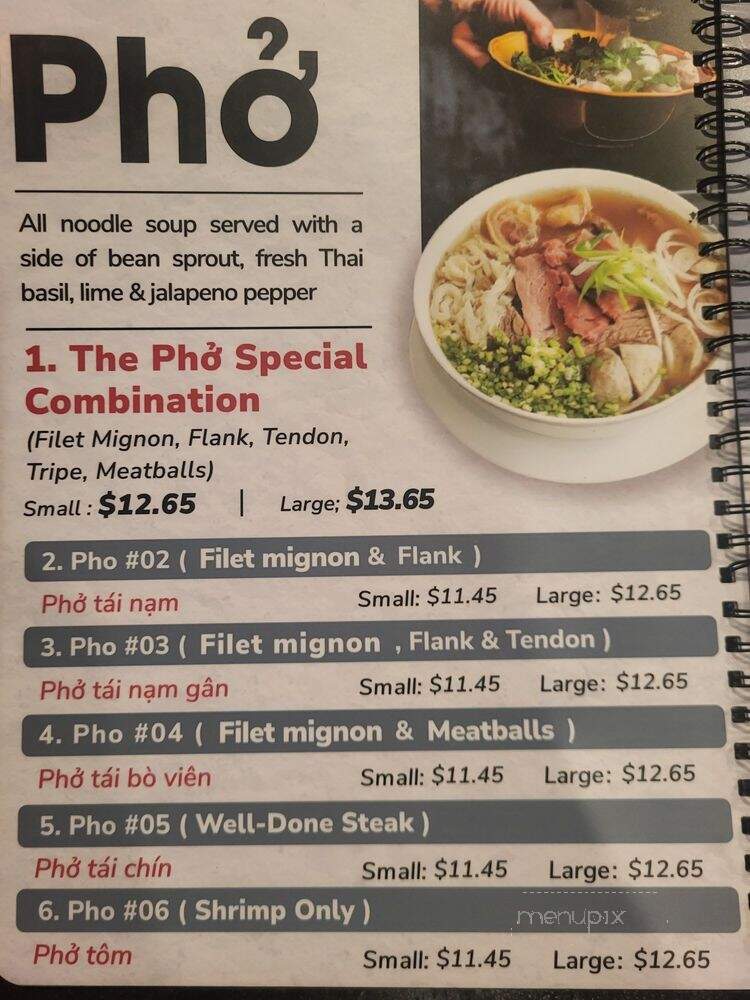 The Pho - Stockton, CA menu_pic