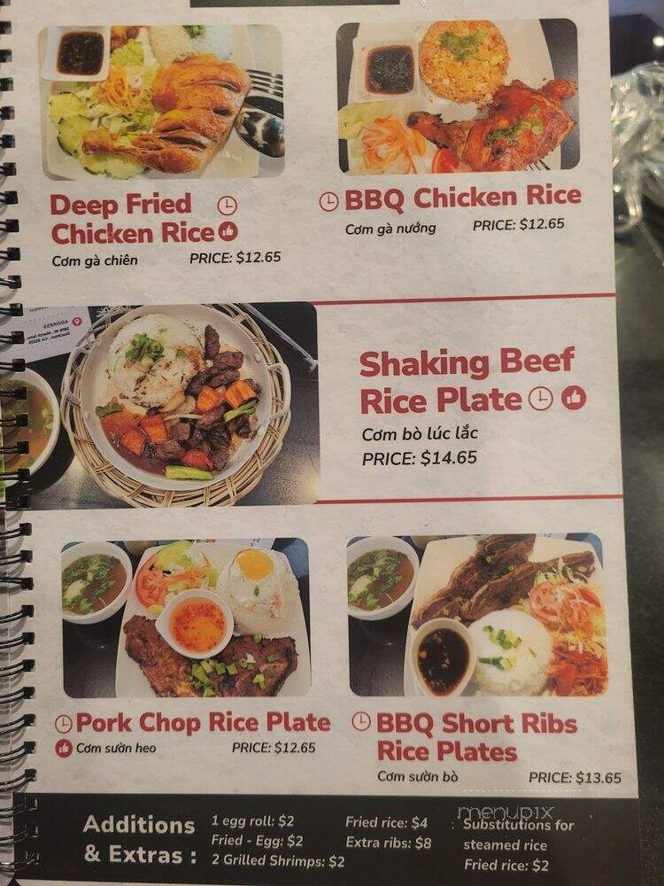 The Pho - Stockton, CA menu_pic