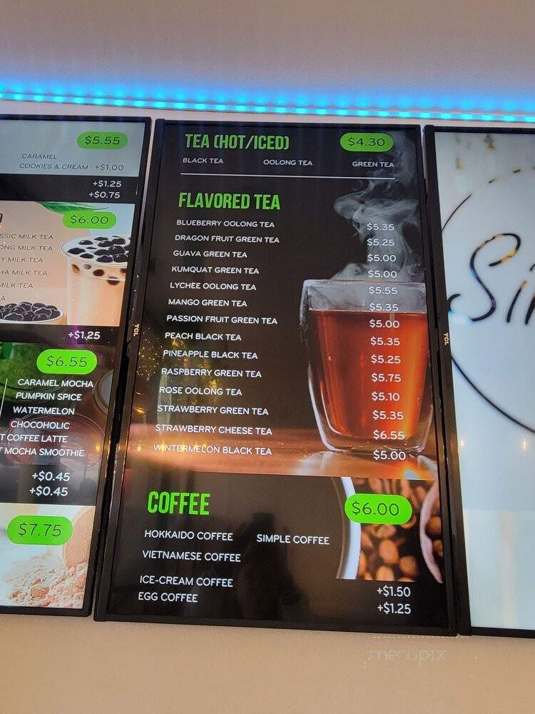 Simple Boba & Tea - Anaheim, CA menu_pic