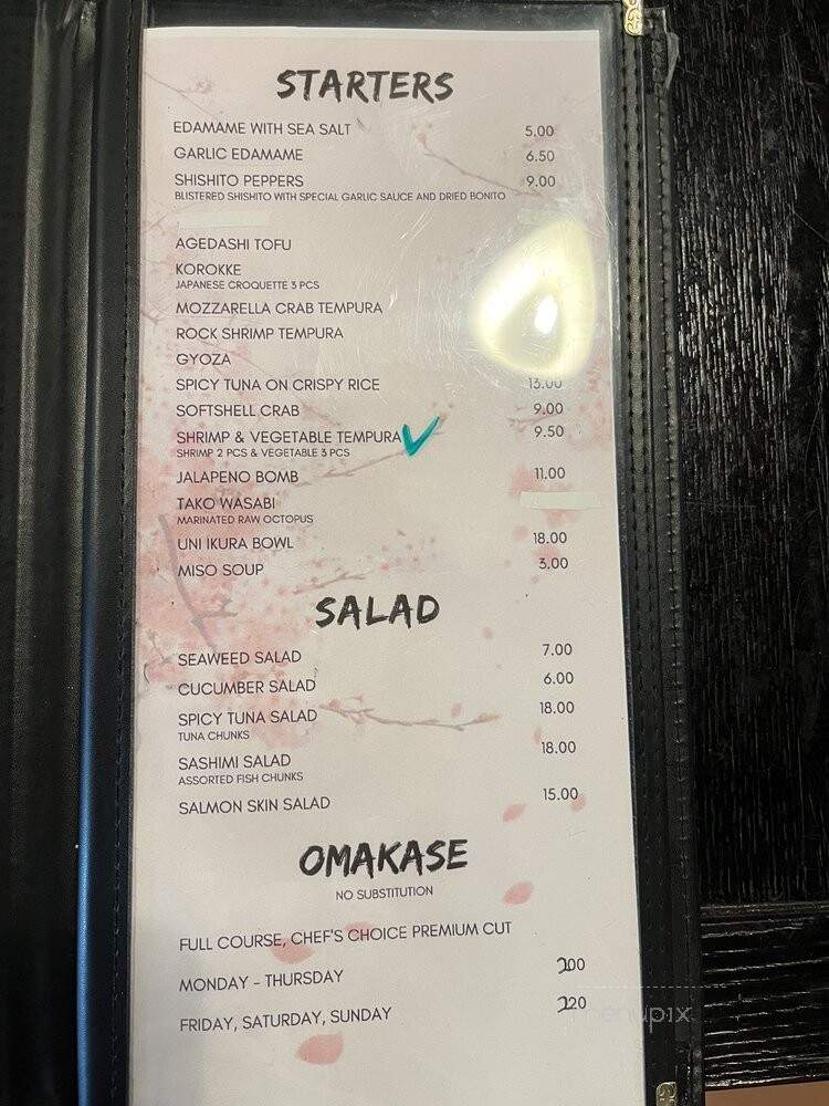 Tatsu Sushi Japanese Cuisine - Burbank, CA menu_pic