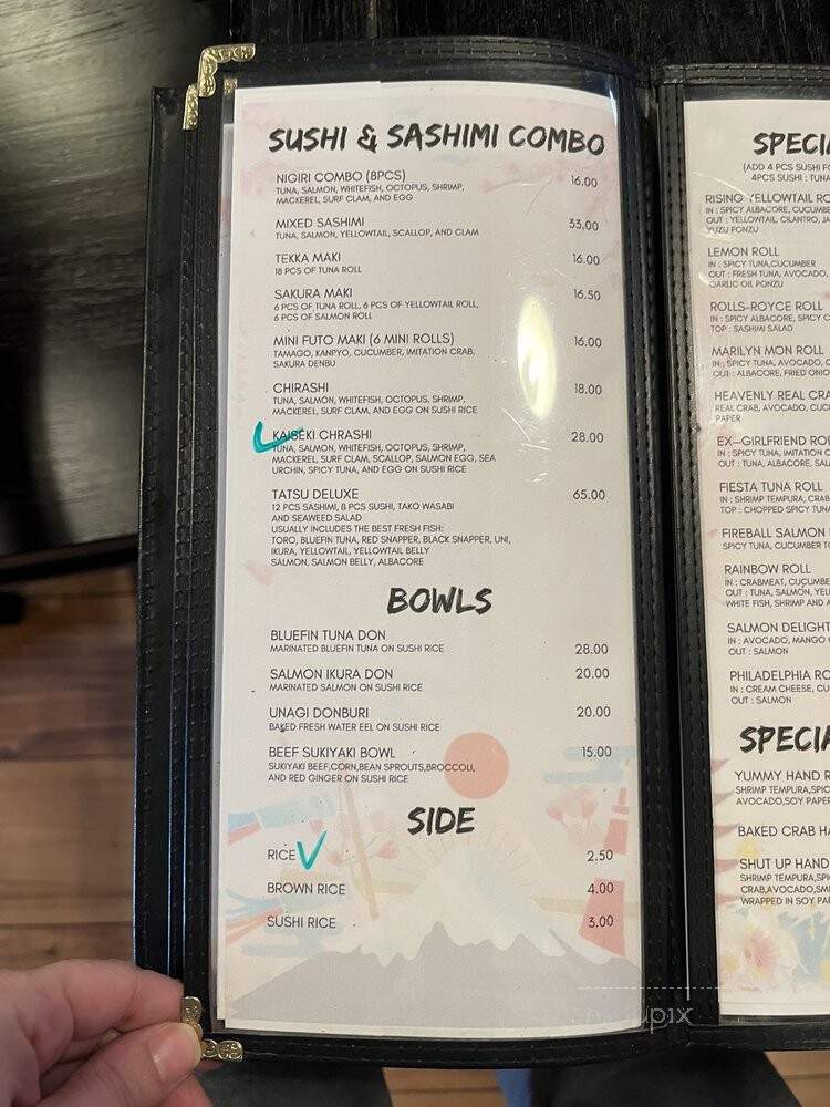 Tatsu Sushi Japanese Cuisine - Burbank, CA menu_pic
