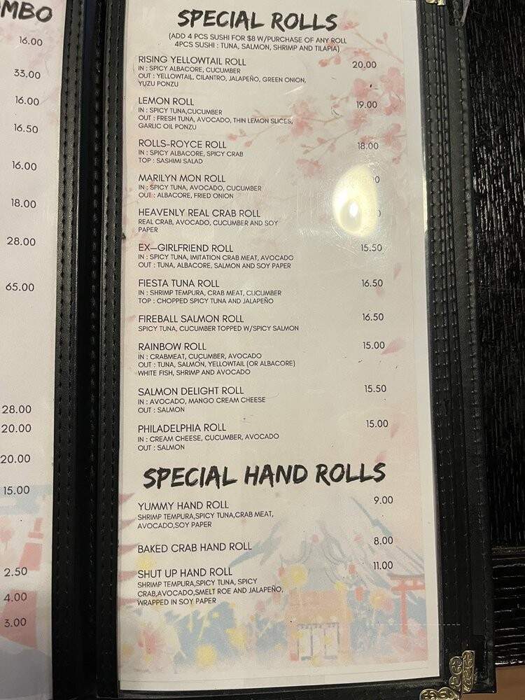 Tatsu Sushi Japanese Cuisine - Burbank, CA menu_pic