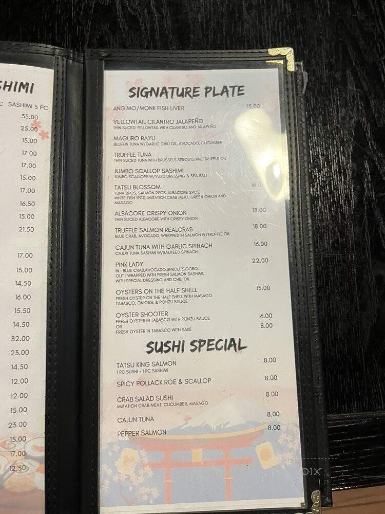 Tatsu Sushi Japanese Cuisine - Burbank, CA menu_pic