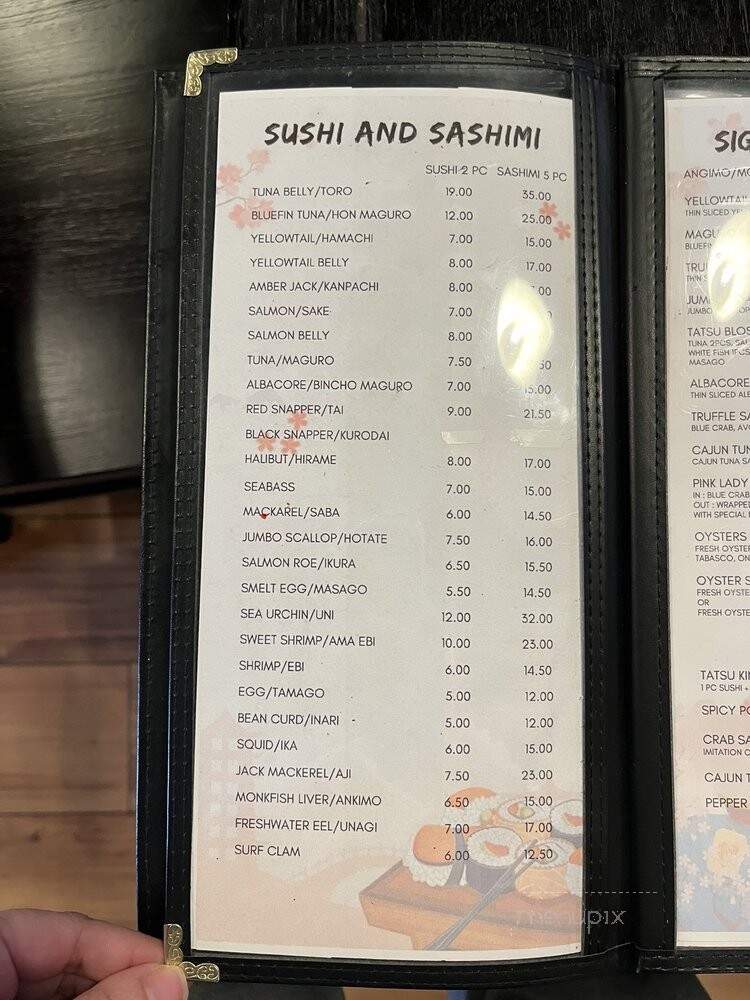 Tatsu Sushi Japanese Cuisine - Burbank, CA menu_pic