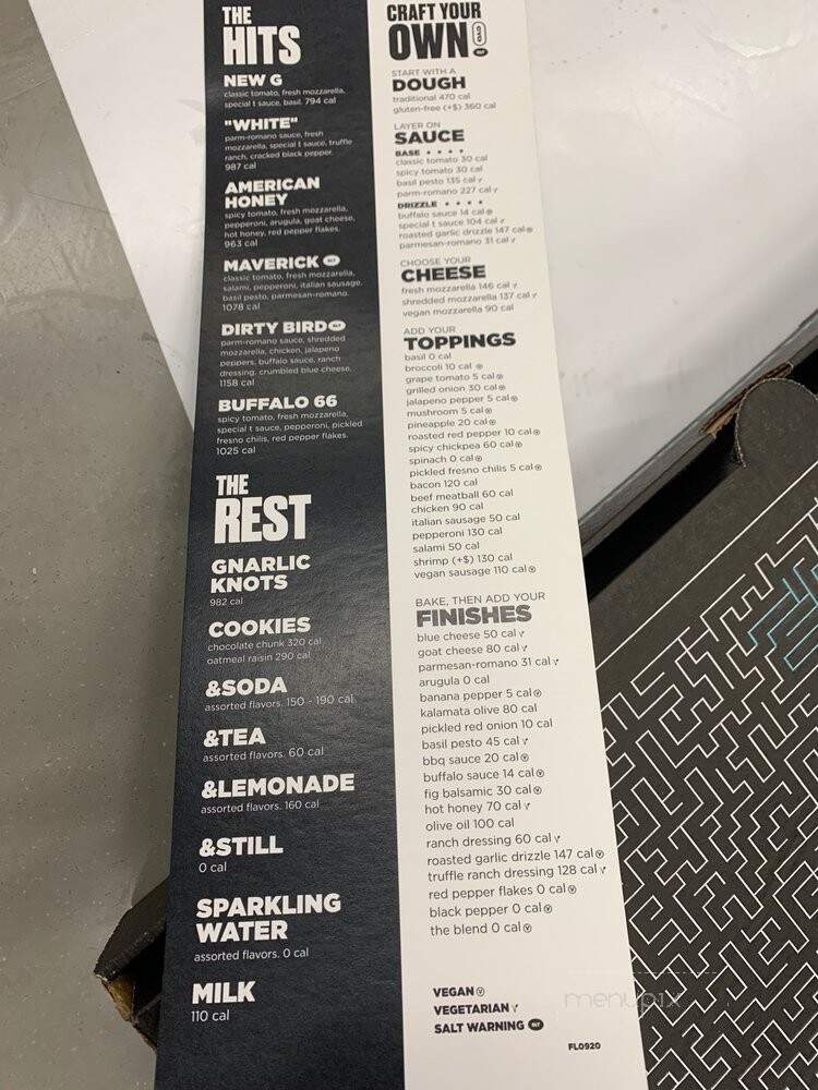 &pizza - Baltimore, MD menu_pic