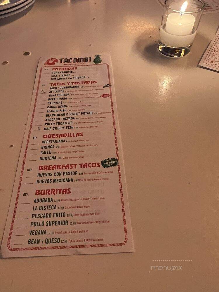 Tacombi - Miami, FL menu_pic
