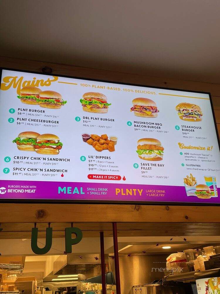 PLNT Burger - New York, NY menu_pic