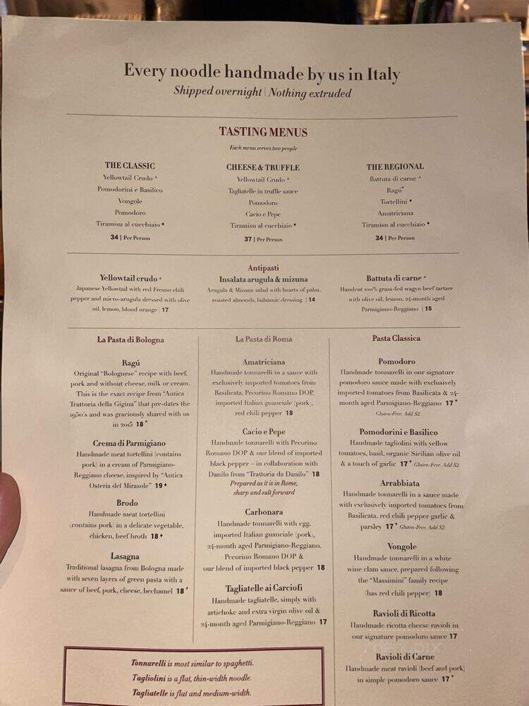 Uovo - Los Angeles, CA menu_pic