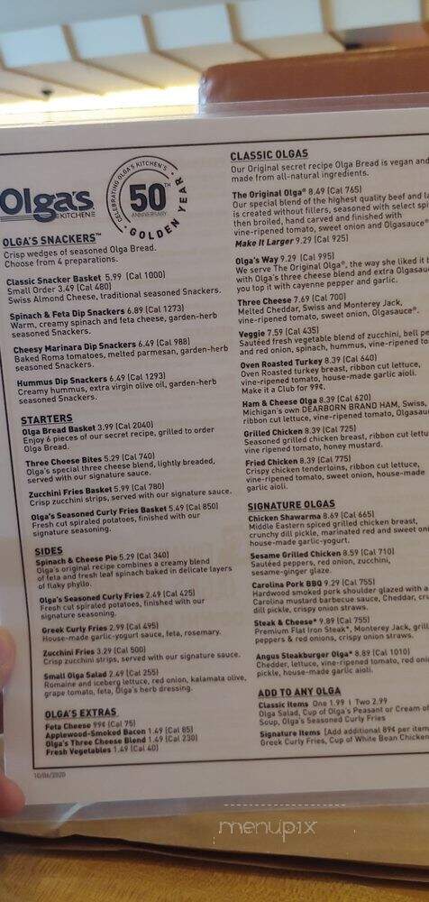 Olga's Kitchen - Chesterfield Twp, MI menu_pic