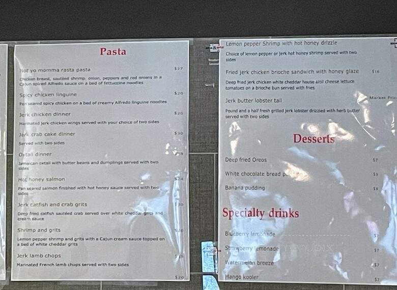 Suga & Spice - Hyattsville, MD menu_pic
