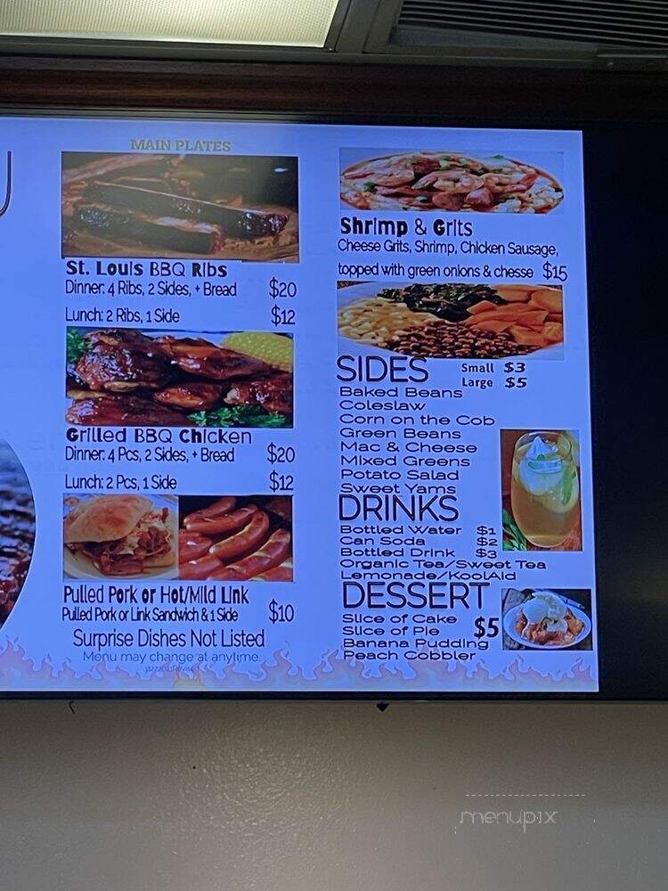 Bear West BBQ and Soul Food - North Highlands, CA menu_pic