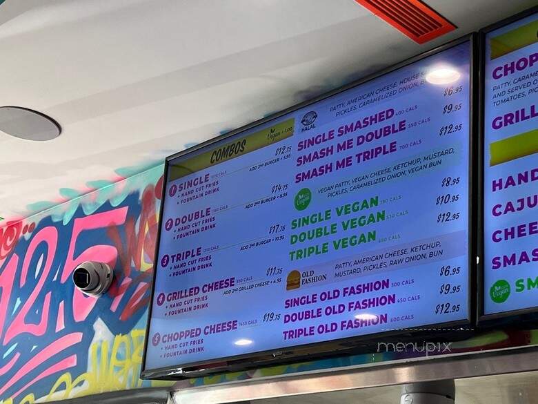 Smashed Burger - Burbank, CA menu_pic