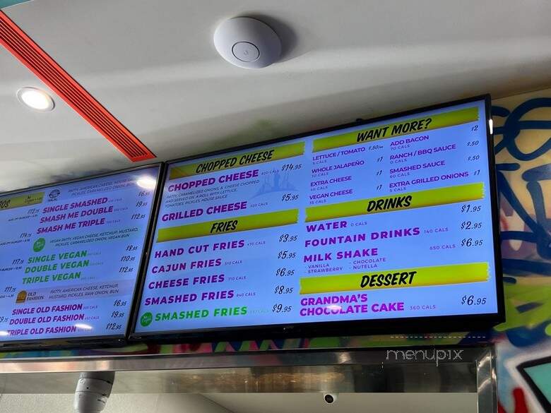 Smashed Burger - Burbank, CA menu_pic