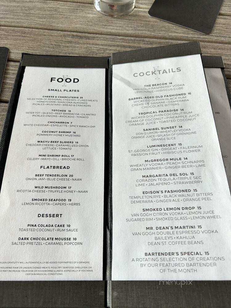 Beacon Social Drinkery - Fort Myers, FL menu_pic