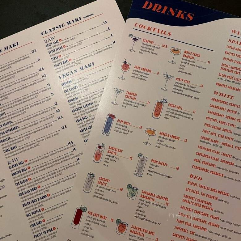 Blue Sushi Sake Grill - Chicago, IL menu_pic