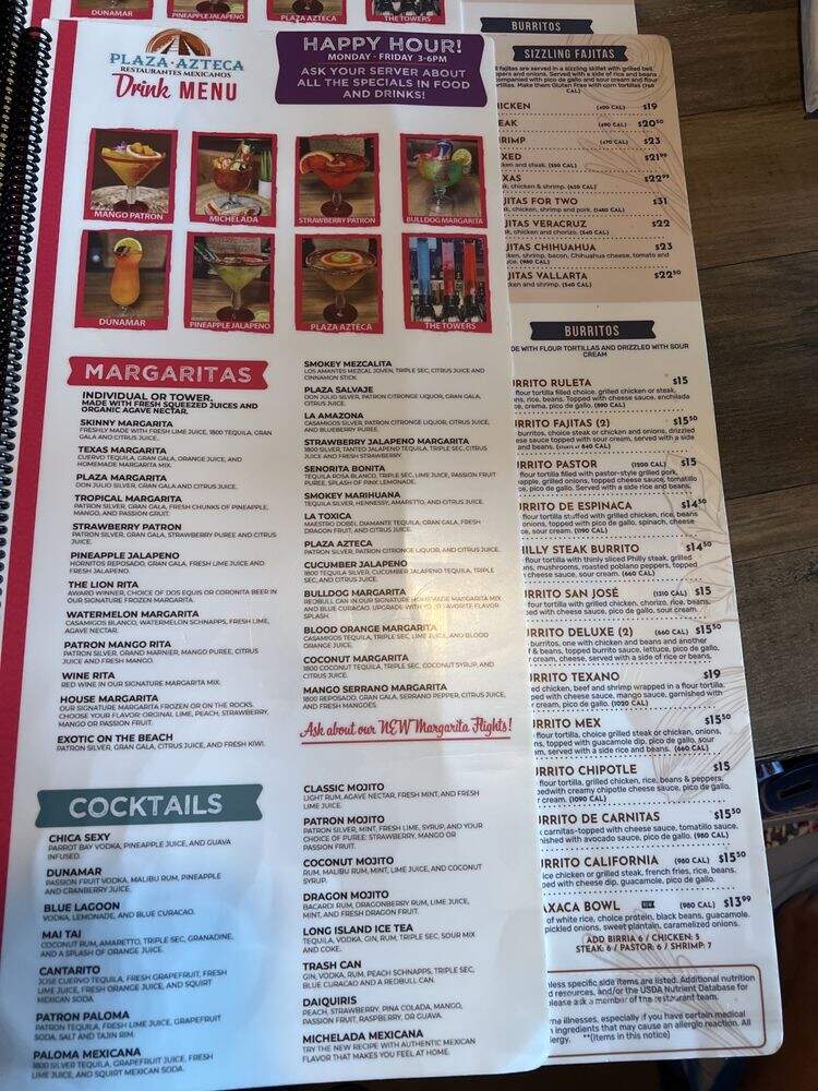 Plaza Azteca - Norfolk, VA menu_pic