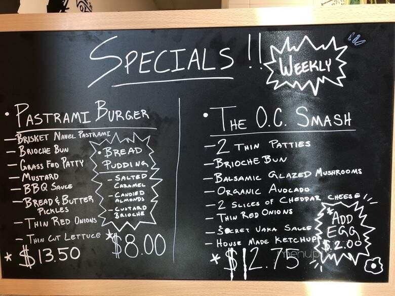 Vaka Burgers - Tustin, CA menu_pic
