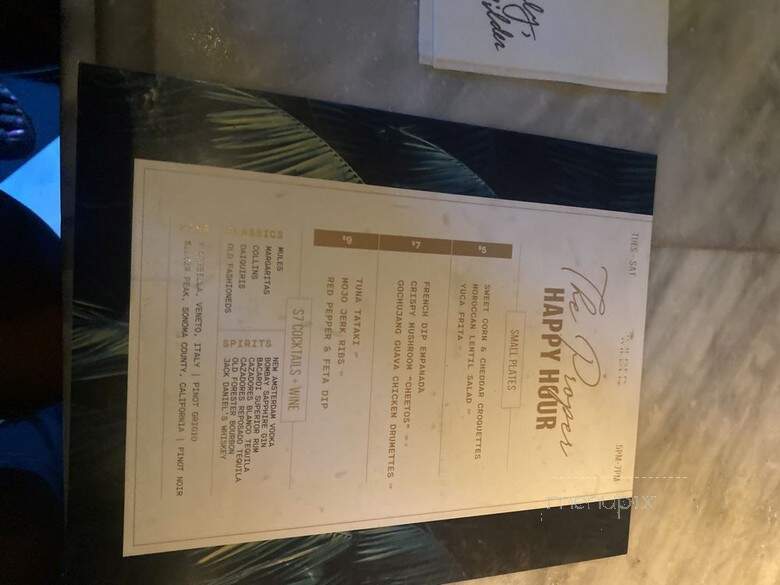 The Wilder - Fort Lauderdale, FL menu_pic