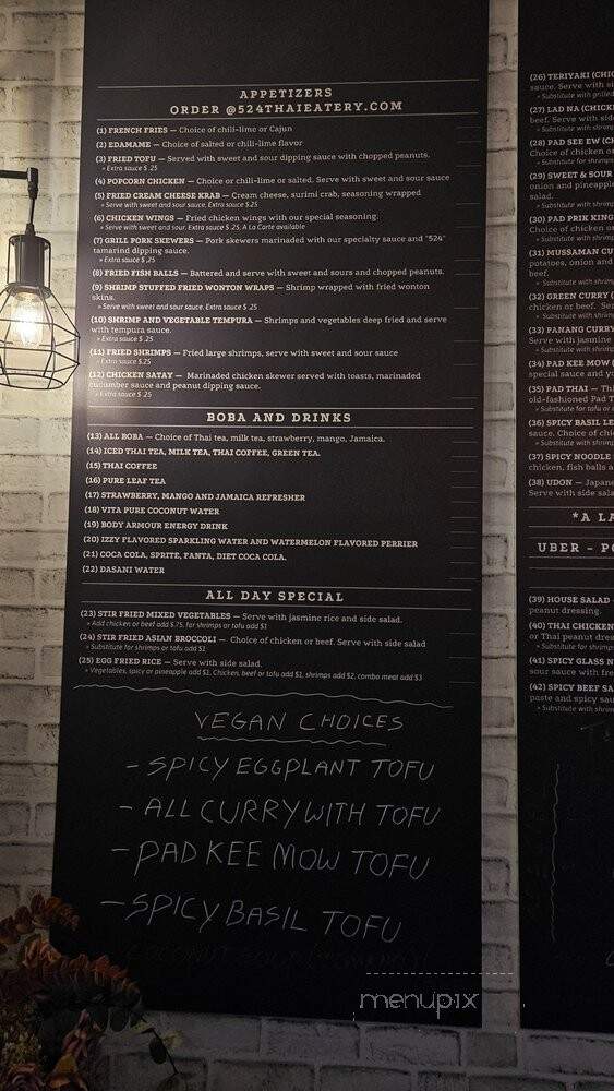 524 Thai Eatery - Los Angeles, CA menu_pic