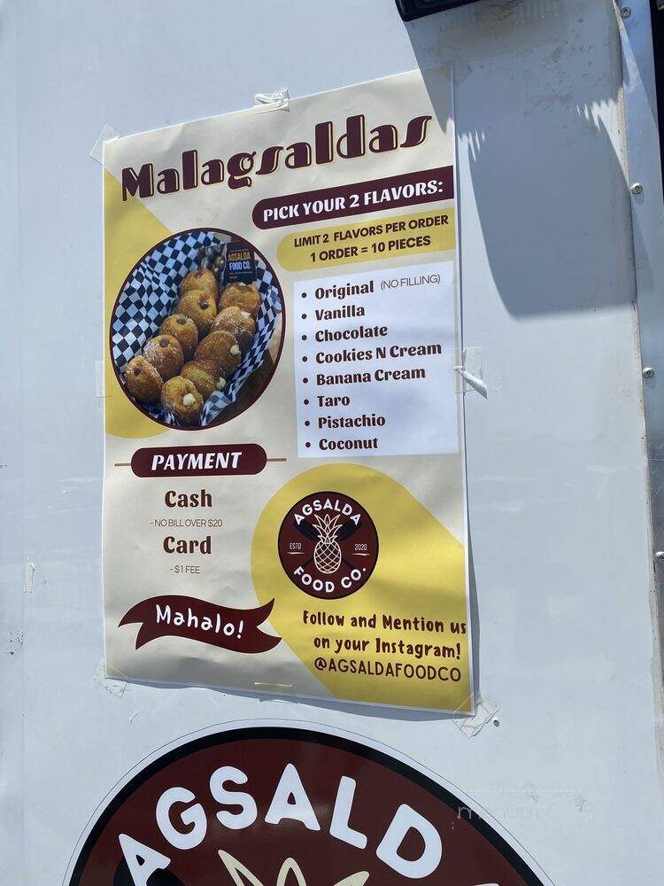 Agsalda Food Company - Stockton, CA menu_pic