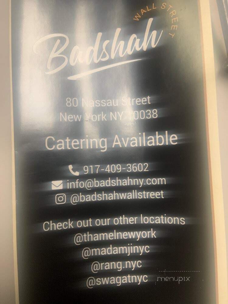 Badshah To-Go - New York, NY
