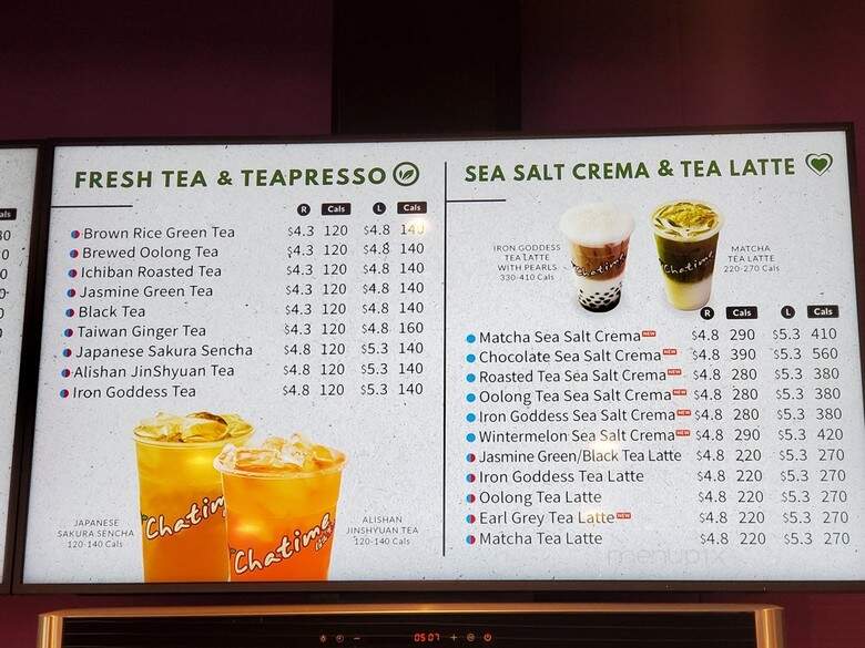 Chatime - Toronto, ON menu_pic