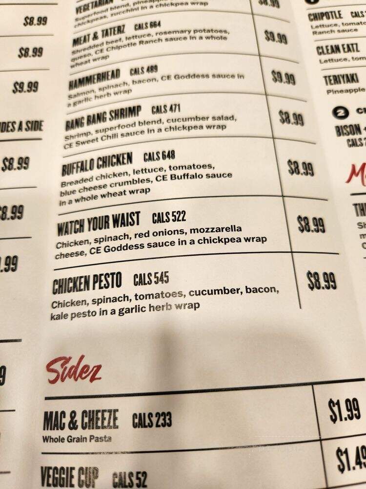 Clean Eatz - West Chester Township, OH menu_pic