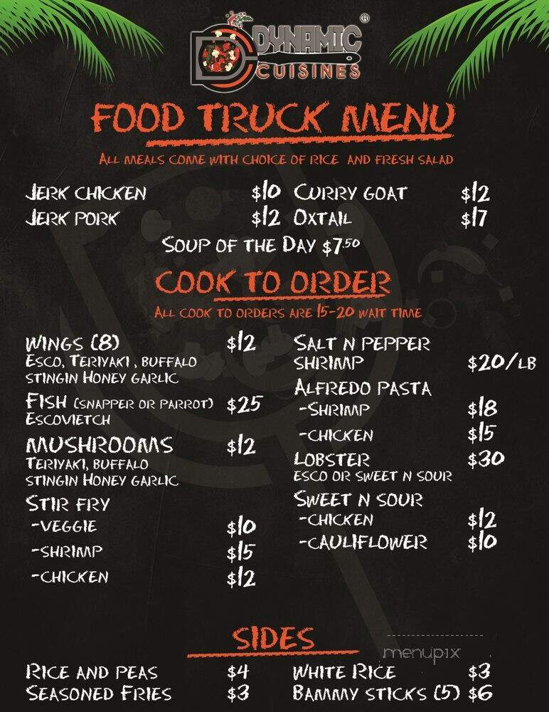 Dynamic Cuisines - Miramar, FL menu_pic