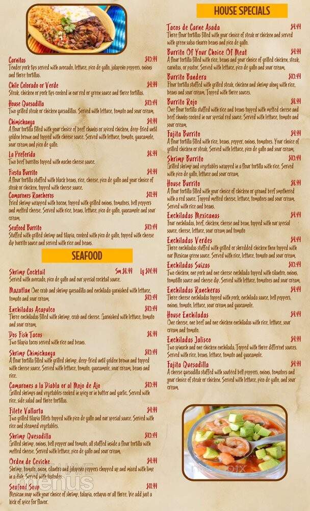 El Burrito Mexican Restaurant - Milford, NE menu_pic