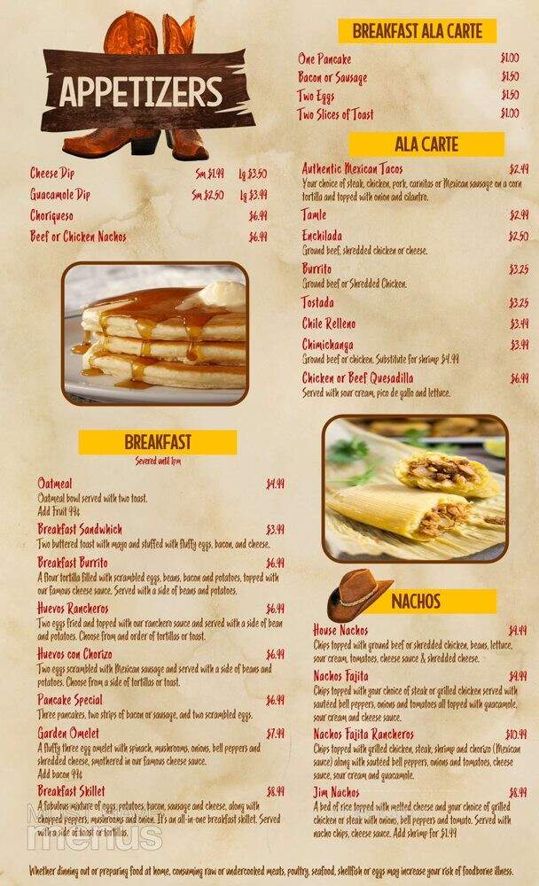 El Burrito Mexican Restaurant - Milford, NE menu_pic